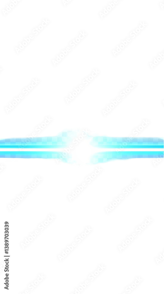 Abstract Illustration Of Bright Blue Light Beam Effect On Transparent Background Abstract Illustration Of Bright Blue Light Beam Effect On Transparent Background