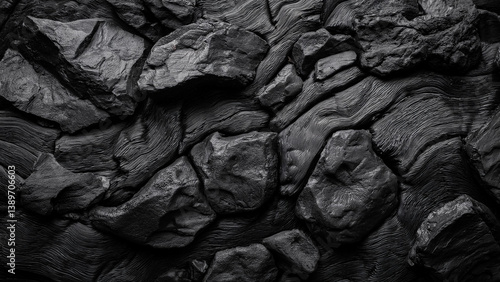 Textured lava rock