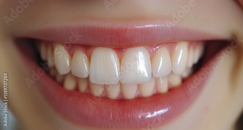 A woman with a big smile showing her teeth