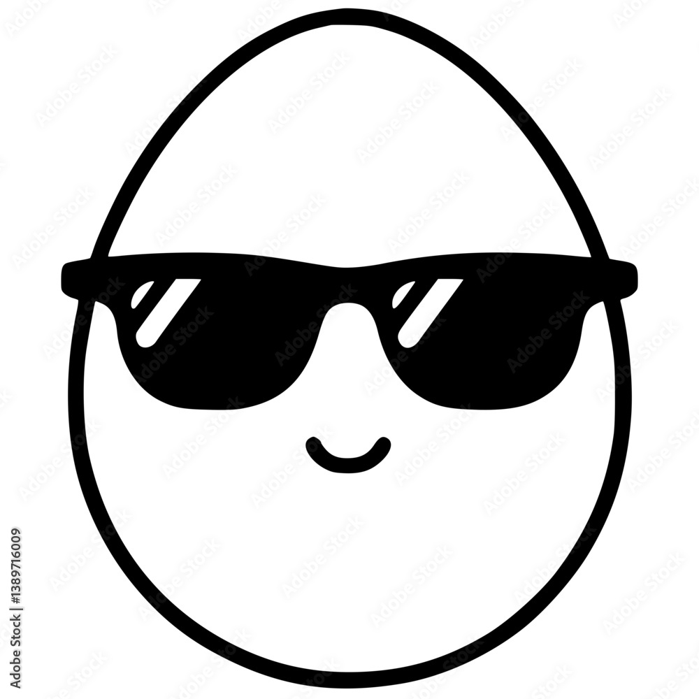 Cool egg silhouette Cool egg silhouette
