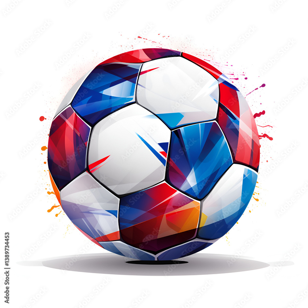 Obraz premium soccer ball with white background