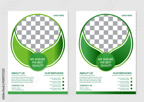Farm, agricultural or garden flyer or agro business flyer template design