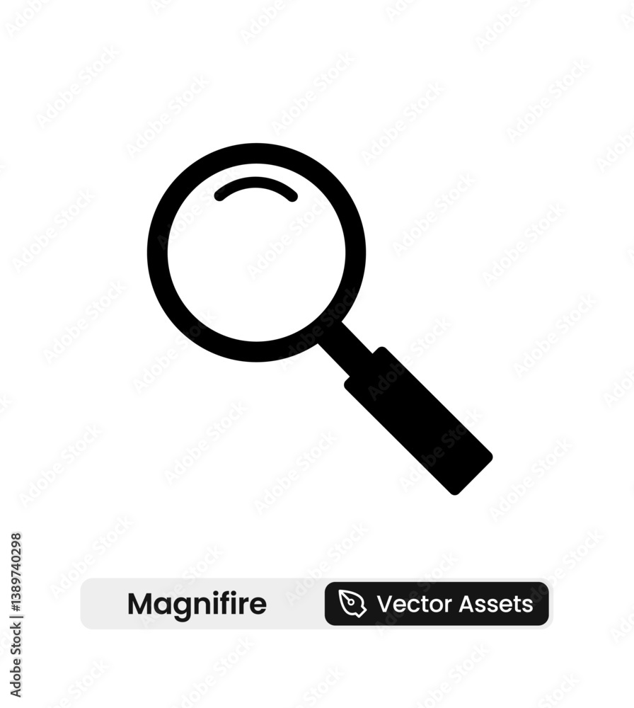 magnifire icons set vector illustration. vector stock magnifire icons set vector illustration. vector stock