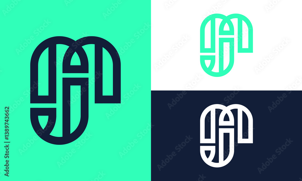 Creative SM or MJ logo. Creative SM or MJ logo.