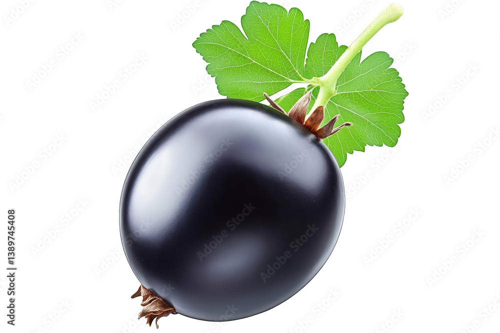 Isolated Gooseberry With Leaf A Detailed Photo On Transparent Background Isolated Gooseberry With Leaf A Detailed Photo On Transparent Background