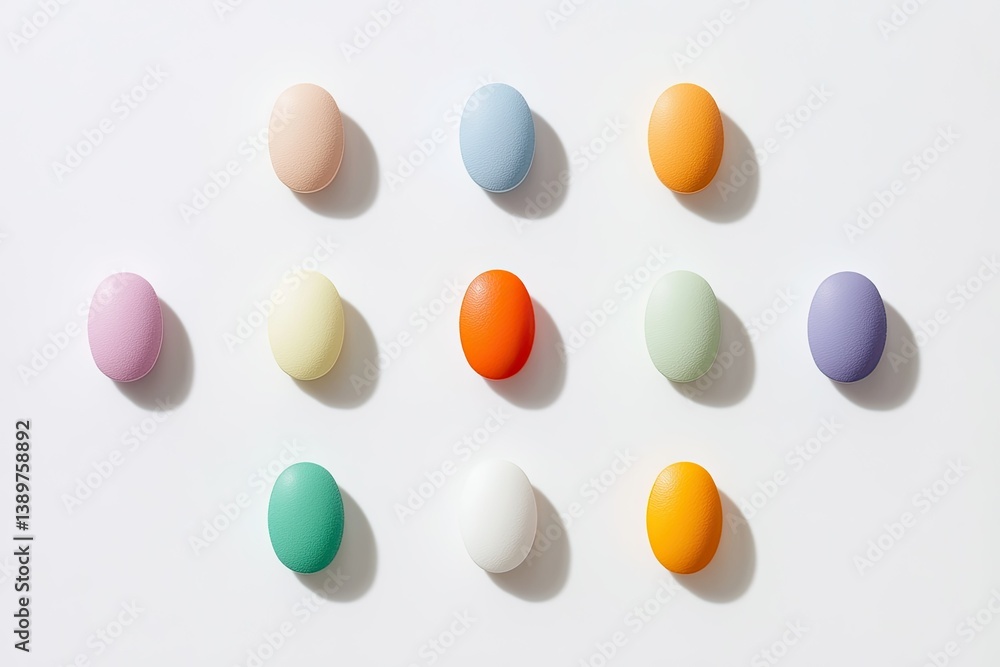 A photograph of colorful pills and tablets on a white background A photograph of colorful pills and tablets on a white background