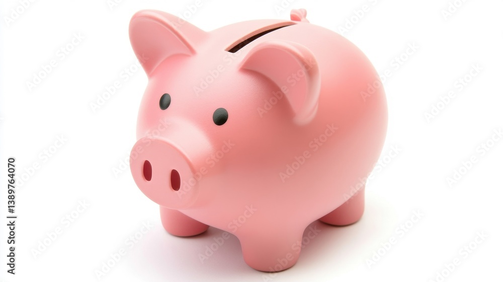 Soft Matte Pink Piggy Bank for Savings and Finance Soft Matte Pink Piggy Bank for Savings and Finance
