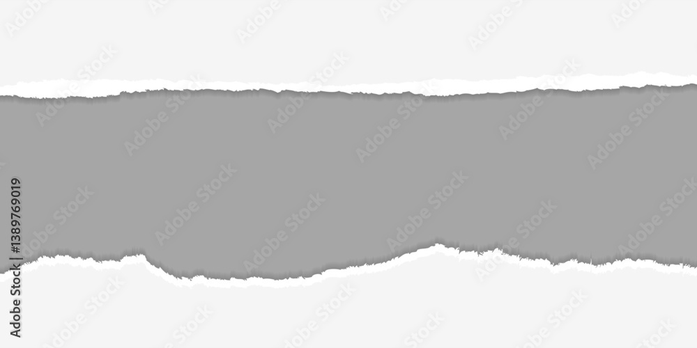 Torn Paper Set Background Design Element or Divider Torn Paper Set Background Design Element or Divider