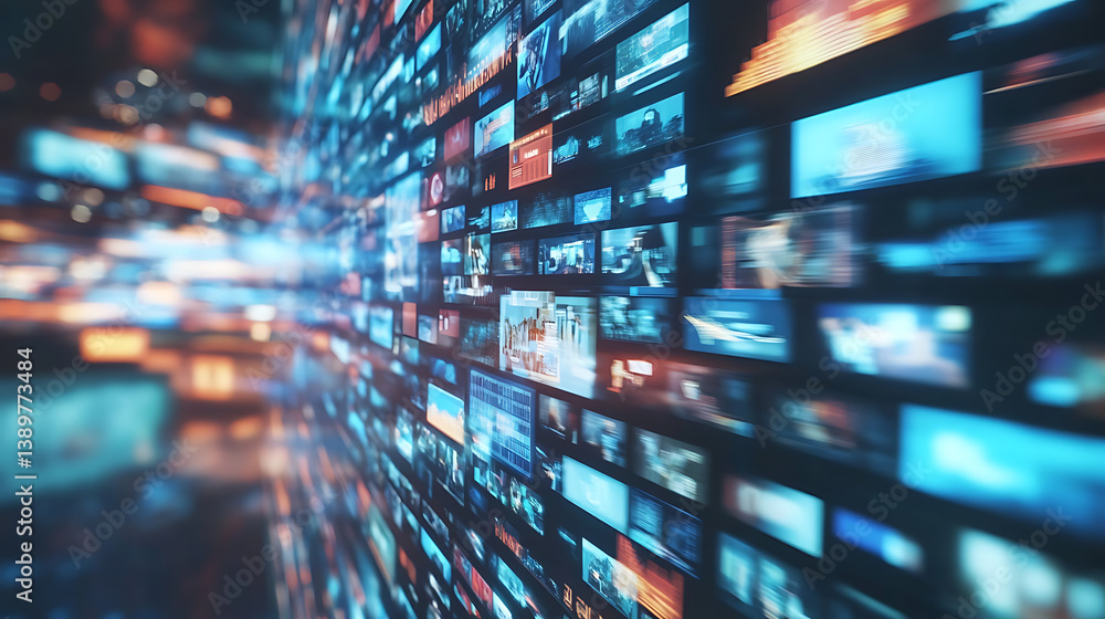 An AI powered personalized news recommendation engine, delivering relevant articles and stories based on individual interests, Media tech style An AI powered personalized news recommendation engine, delivering relevant articles and stories based on individual interests, Media tech style