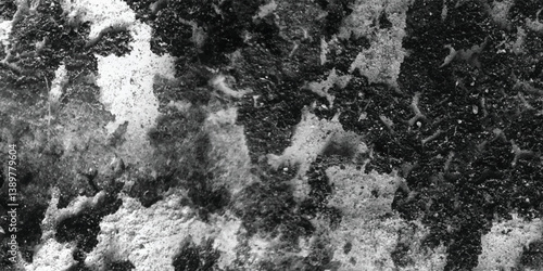 An abstract and visually compelling study of the patterns and irregularities found within a heavily textured expanse.
