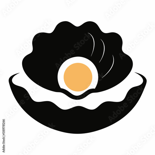 fried egg vector illustration