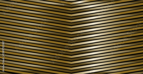 geometric composition, repetition of lines or planes with gold and brown gradient colors as inspiration in applied art design or graphic design