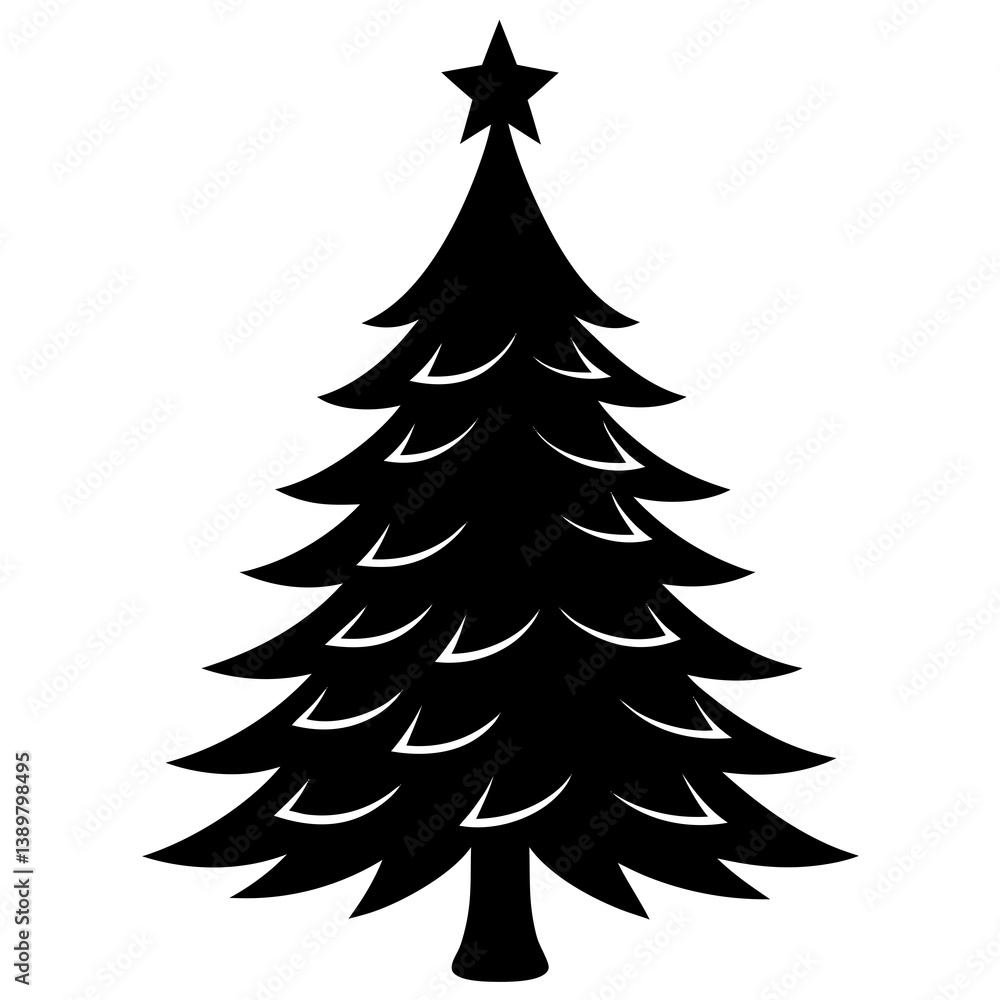 Obraz premium christmas tree vector