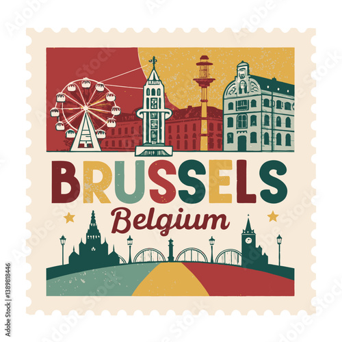 Brussels Belgium Postage Stamp