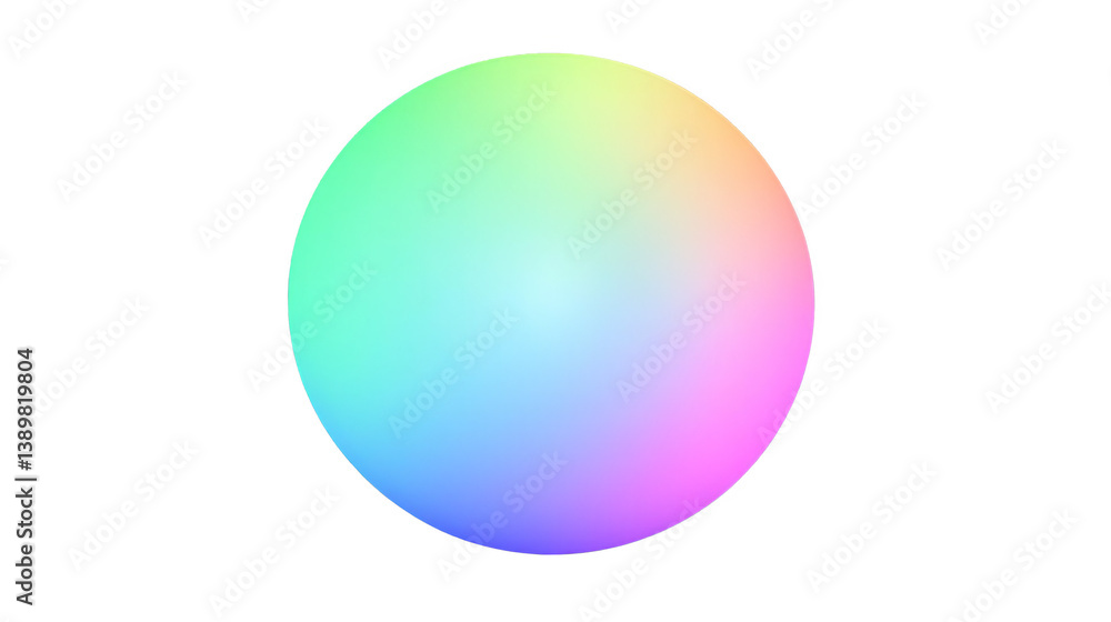 Abstract Color Sphere Gradient Rainbow Illustration On Black Background Abstract Color Sphere Gradient Rainbow Illustration On Black Background