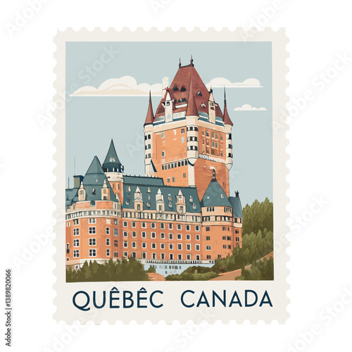 Quebec Canada Postage Stamp