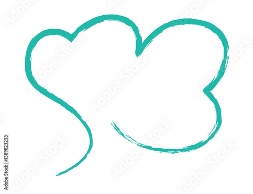 Colorful and Whimsical Hand drawn Crayon Speech Bubble