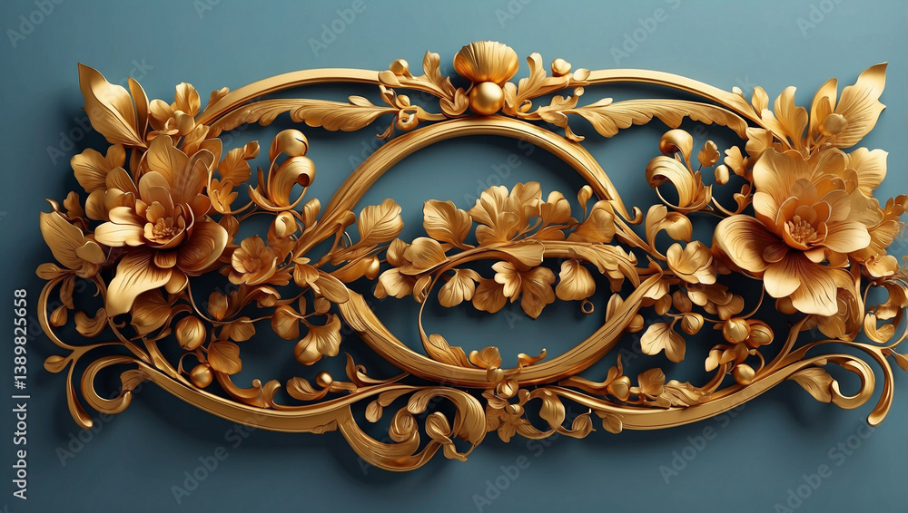 Charming Golden Decorative Element Adding Elegance to Any Space