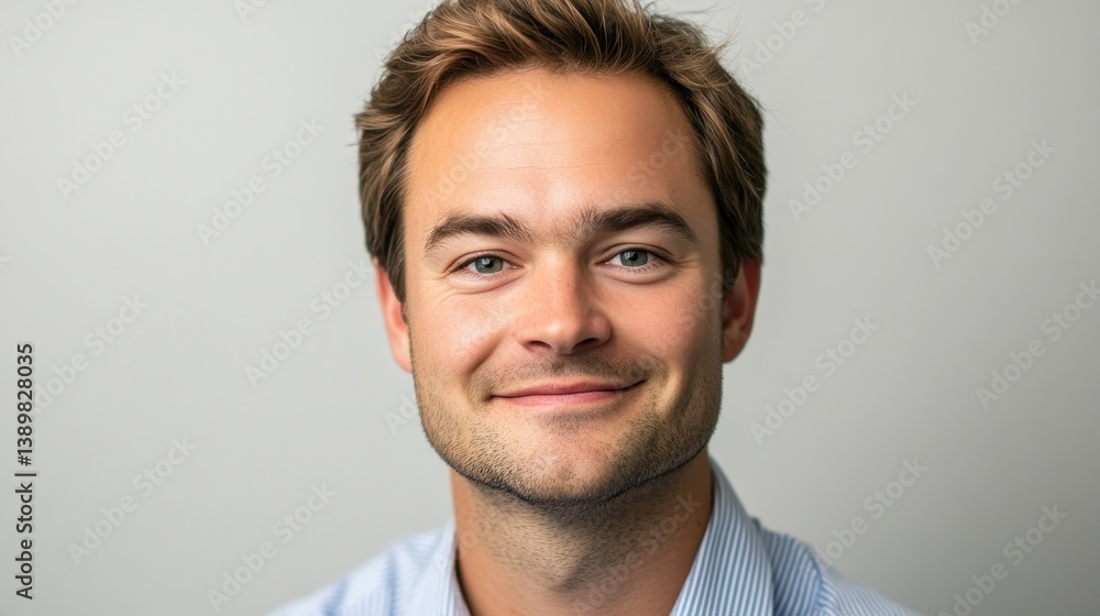 Fototapeta premium Portrait of a Smiling Man