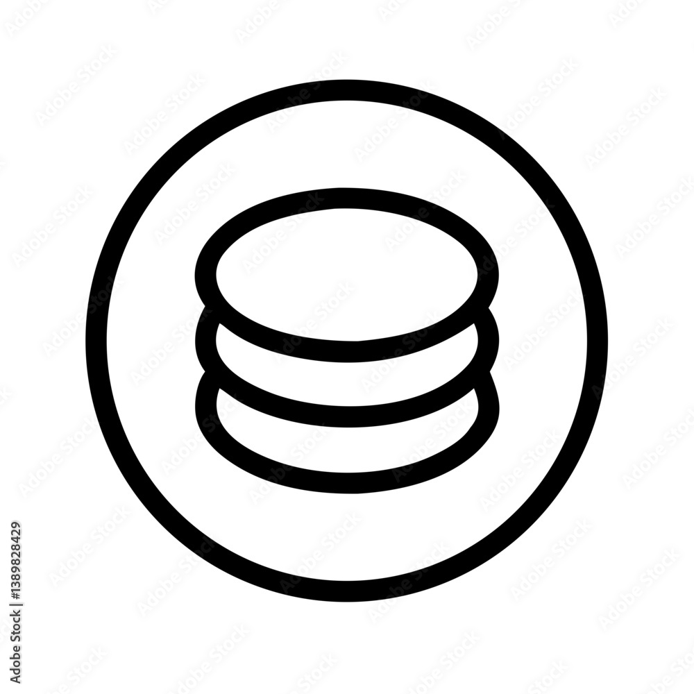 Web hosting icon with disk and circular outline on dark background Web hosting icon with disk and circular outline on dark background