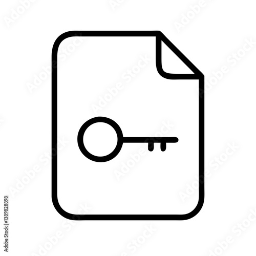 data-encryption-key icon in a laconic black and white style