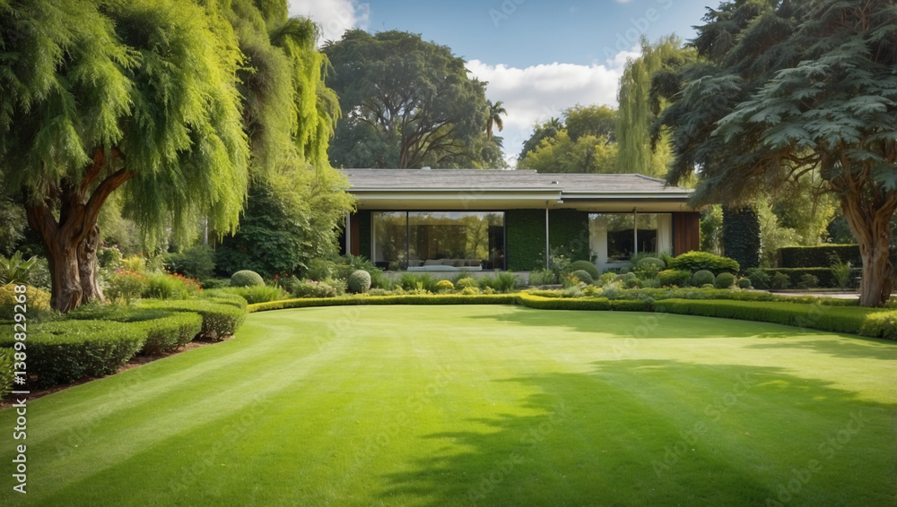 Expansive Green Lawns Offering a Perfect Setting for Outdoor Activities