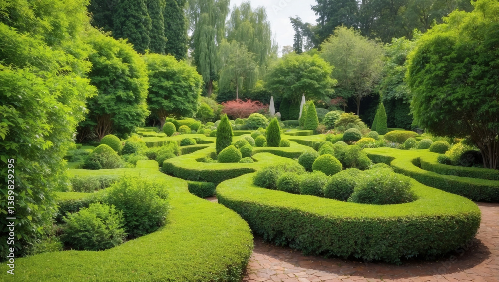 Vibrant Green Garden Bushes Adding Life to Outdoor Spaces