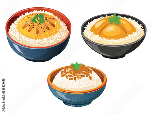vector illustration of a Korean food Nurungji