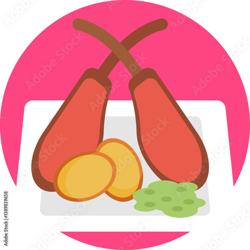 A lamb chop served as a grilled or roasted dish, commonly featured in restaurant menus.