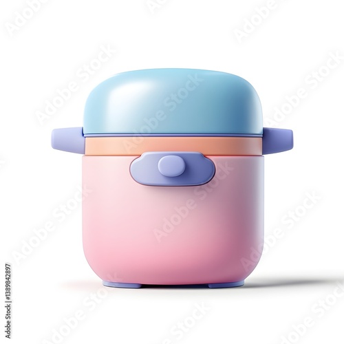 Pastel Pink and Blue Insulated Food Jar for Kids Portable Lunch Container Cute Design