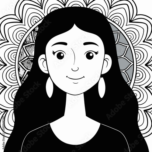 girl with hair