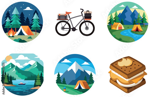 Camping Bundle. Abandoned Factory Remnants Collection Stickers