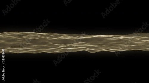 The golden background is sparkling, like water, like a flowing cloth.