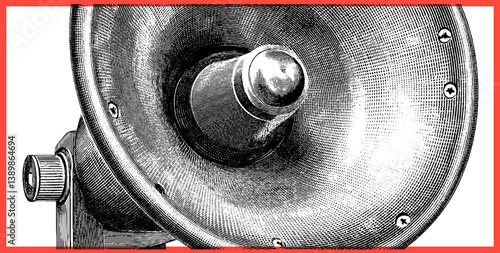 Collage Loudspeaker Pop Hand Speaker Shout Voice Design Loud Art – Retro Comic Design with Bold Colours & Fun Messaging.