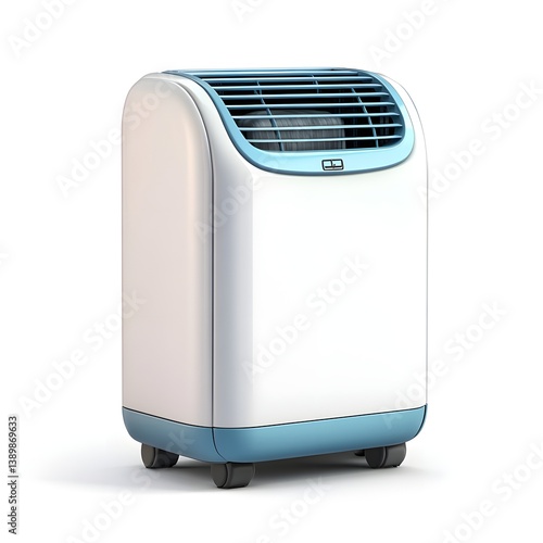 Portable Air Conditioner Unit Modern Home Cooling Solution with Wheels