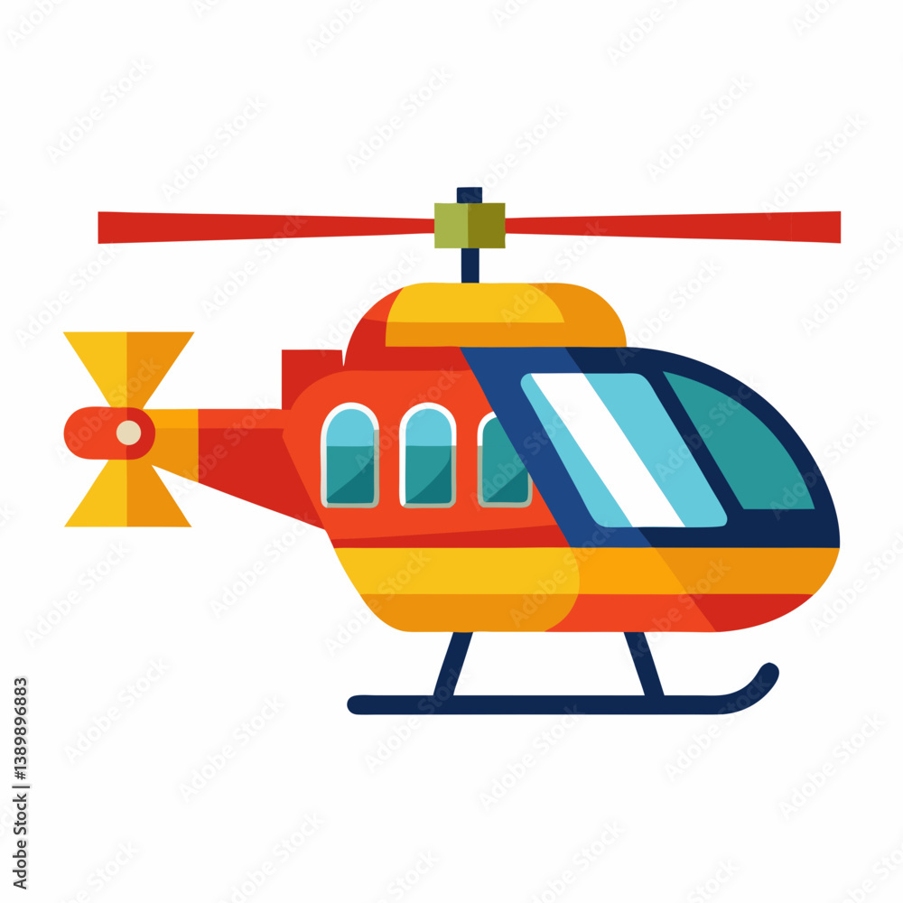 Naklejka premium helicopter vector icon