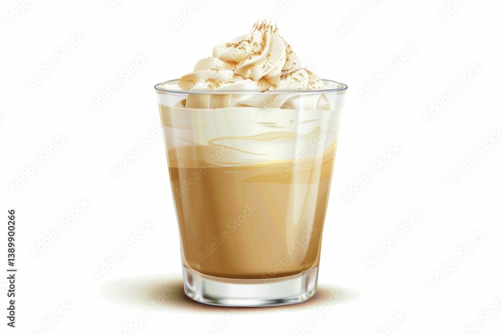 Overflowing Eggnog with Whipped Cream Overflowing Eggnog with Whipped Cream