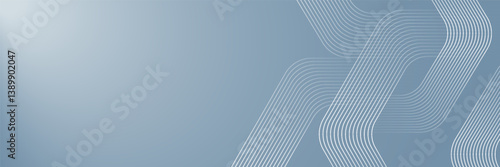 Abstract hexagon lines on gray background. Geometric stripe line art design for poster, brochure, cover, website, banner.