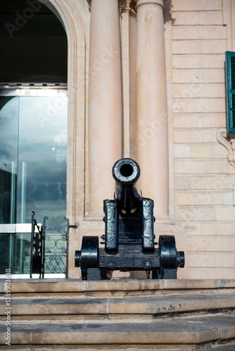 Cannons of Auberge de Castille, Valletta, Malta – Historic Baroque Landmark