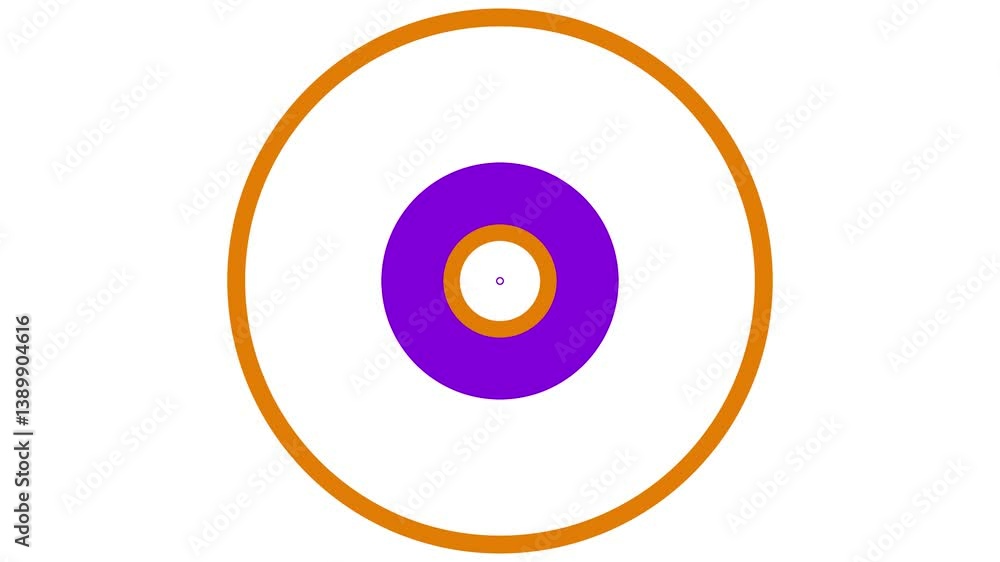Purple and white concentric circles. Purple and white concentric circles.