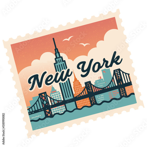 New York Postage Stamp