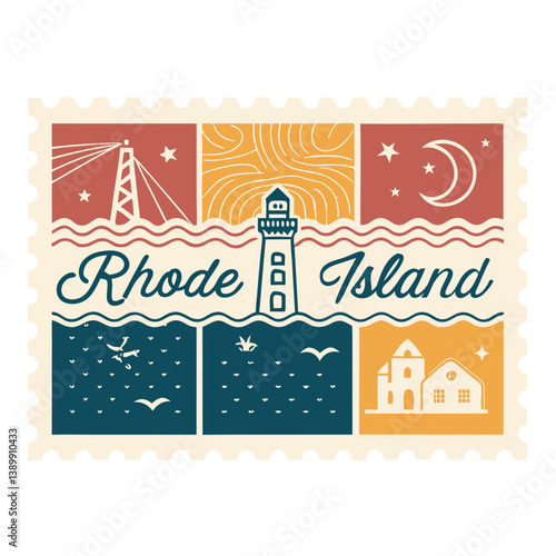Rhode Island Postage Stamp