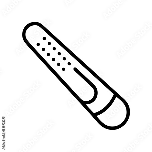 Nail File Icon Design in Minimalist Style  