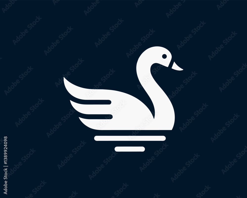 Fototapeta premium swan on the water