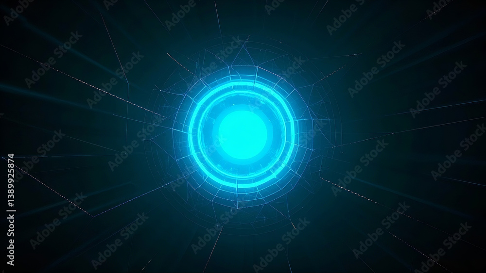 Fototapeta premium abstract background with glowing circles