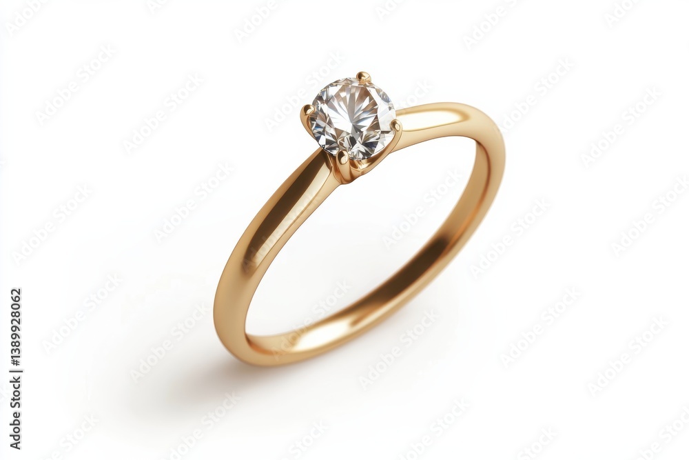 Sparkling solitaire diamond ring elegant gold band brilliant cut perfect proposal exquisite Sparkling solitaire diamond ring elegant gold band brilliant cut perfect proposal exquisite