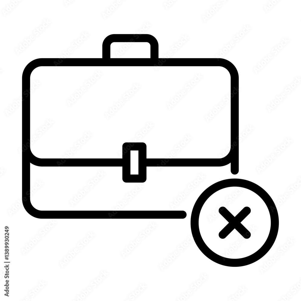 jobless outline icon. unemployment black line illustration. jobless outline icon. unemployment black line illustration.
