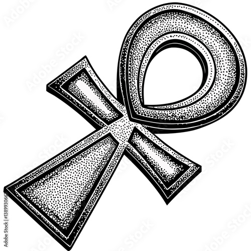 The Ankh Egyptian Vector