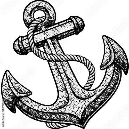 anchor with rope