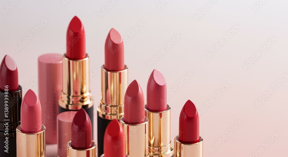 Obraz premium A Collection of Luxurious Lipsticks in Varied Shades